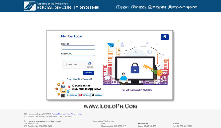 SSS member login